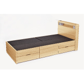 木製ベッド (引出5個)